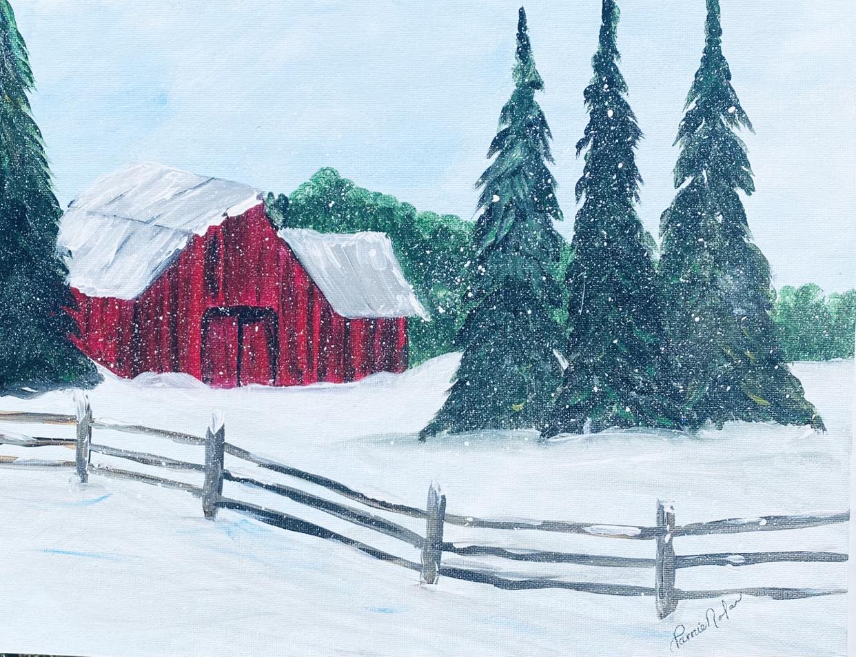 Winter Barn
