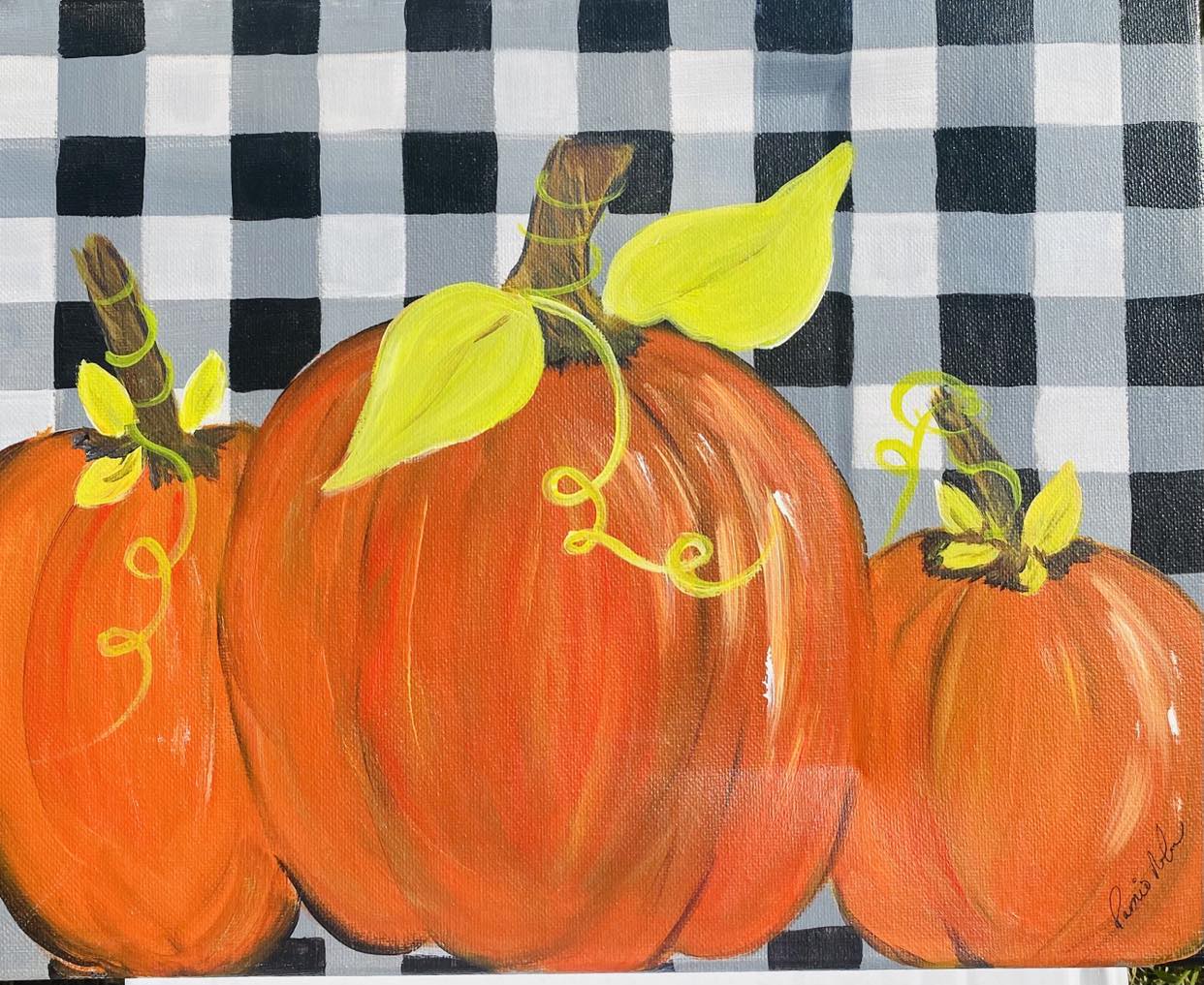 Buffalo Plaid Pumpkins