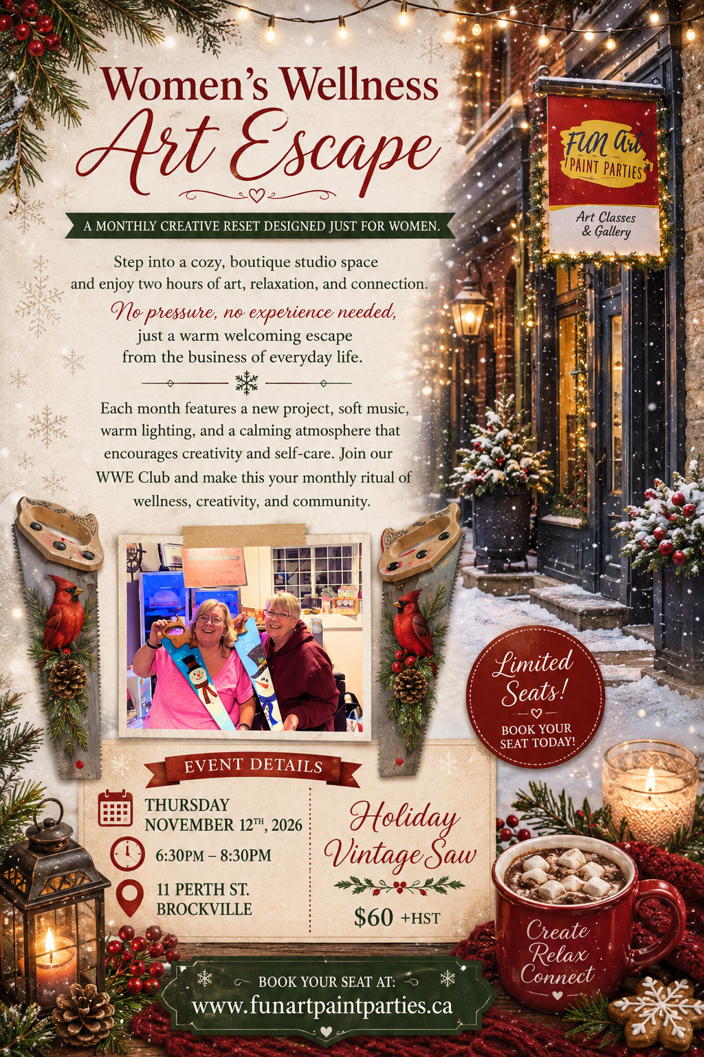 Women's Wellness Art Escape November