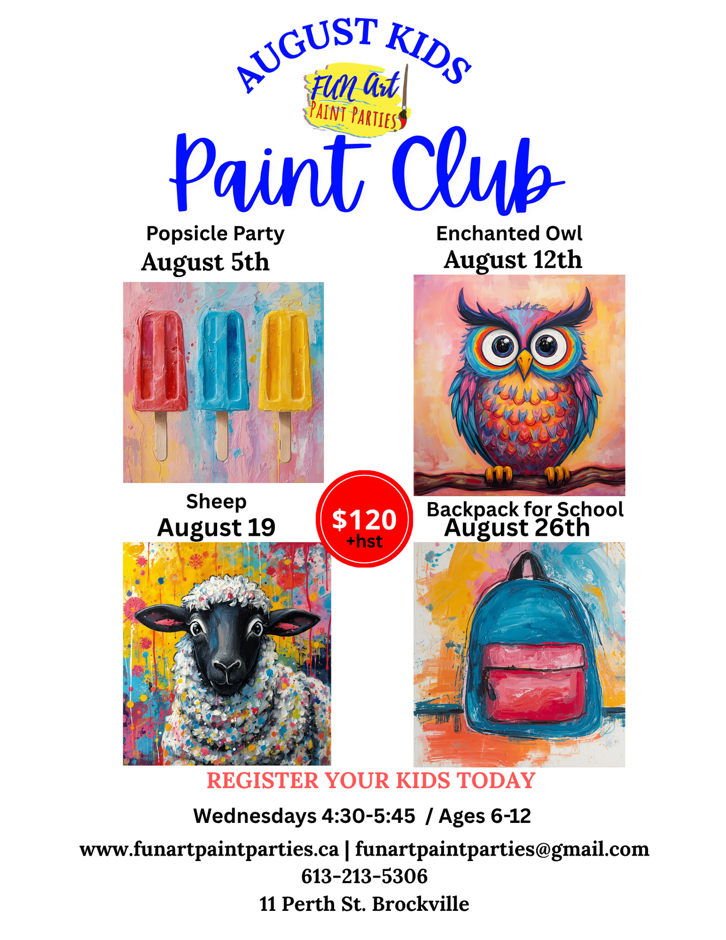Kids Club August 6-12