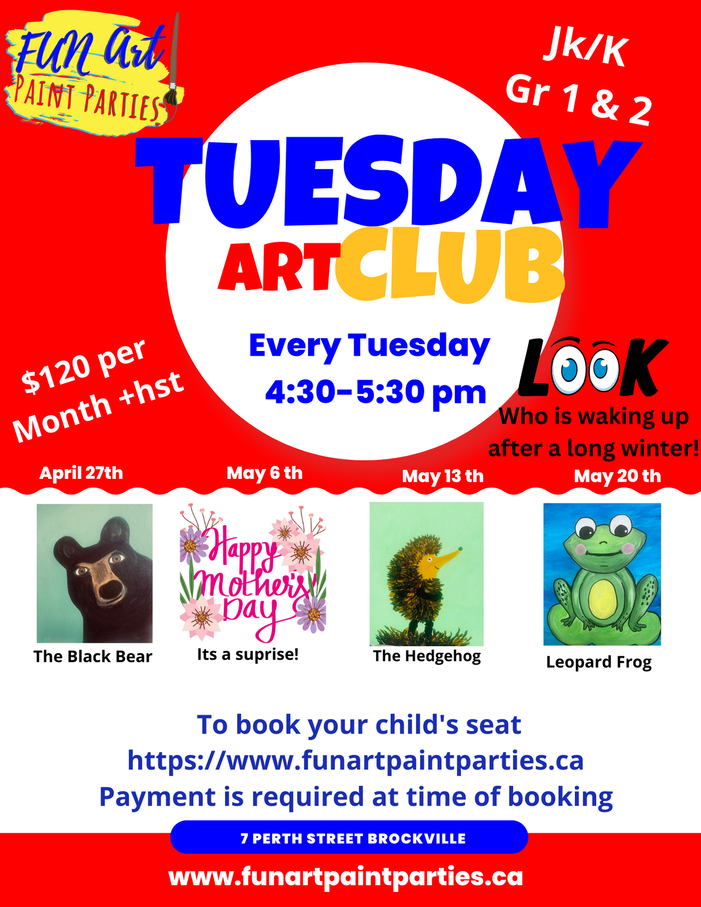 Tiny Tots Art Club - Tuesdays