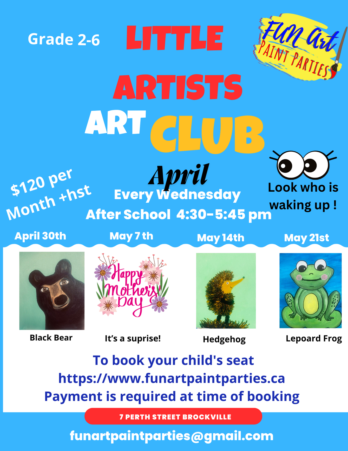 Little Artists Art Club Wednesdays