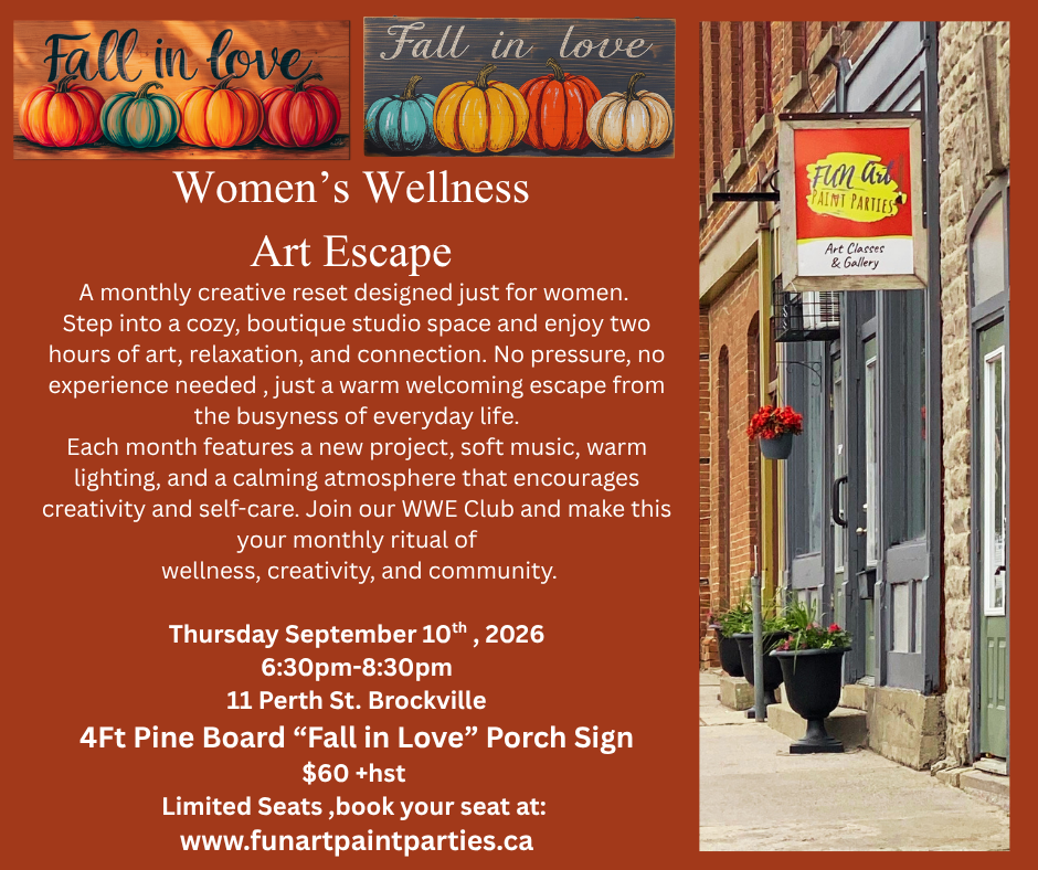 Women's Wellness Art Escape September