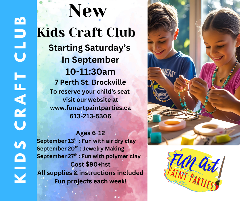 Kids Saturday Art Classes - Monthly