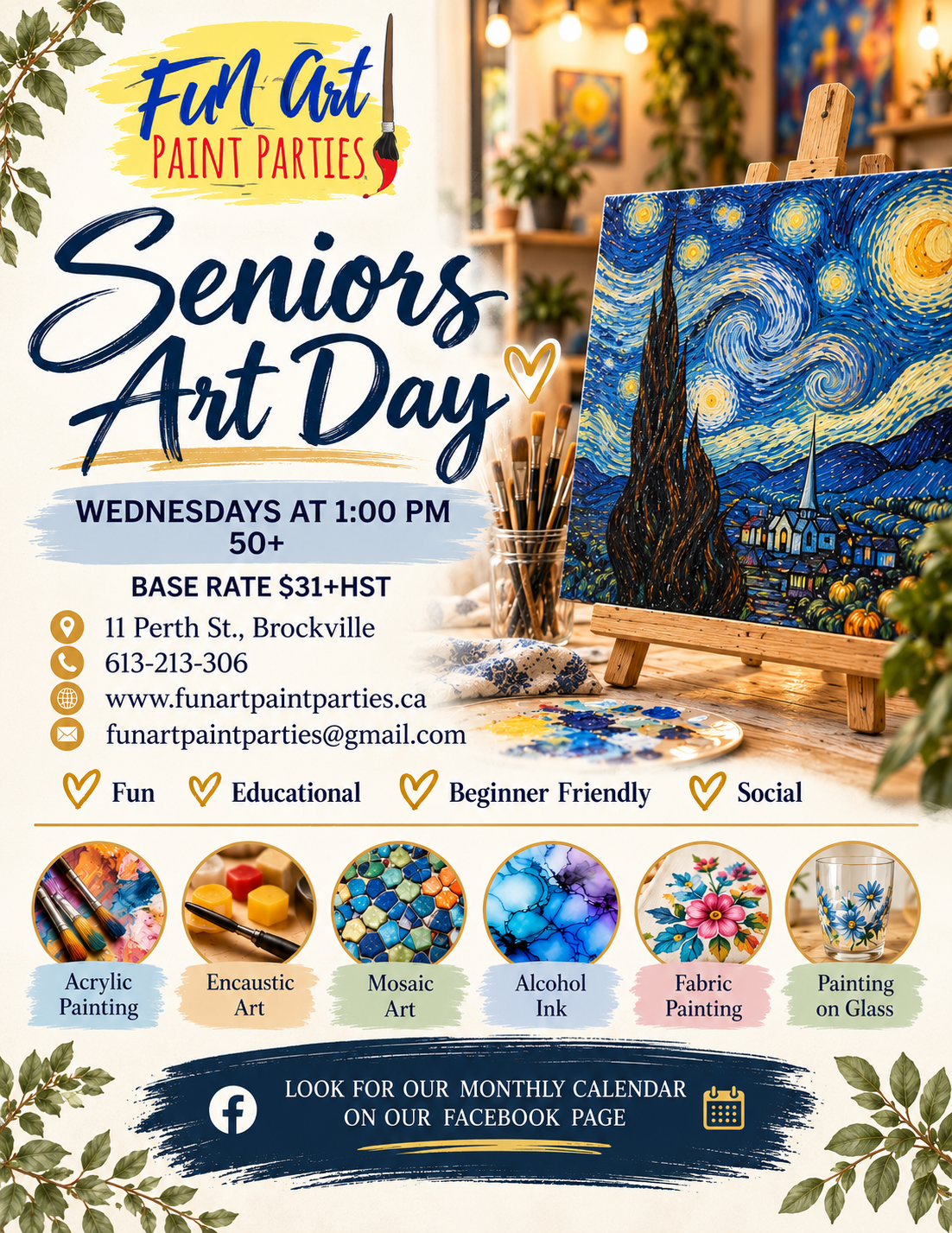 Seniors Class Wednesdays 1pm