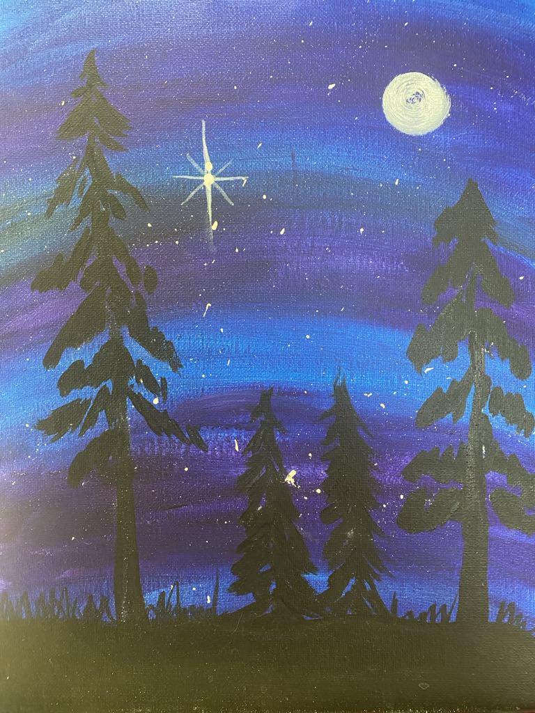 NIght Sky Silhouette