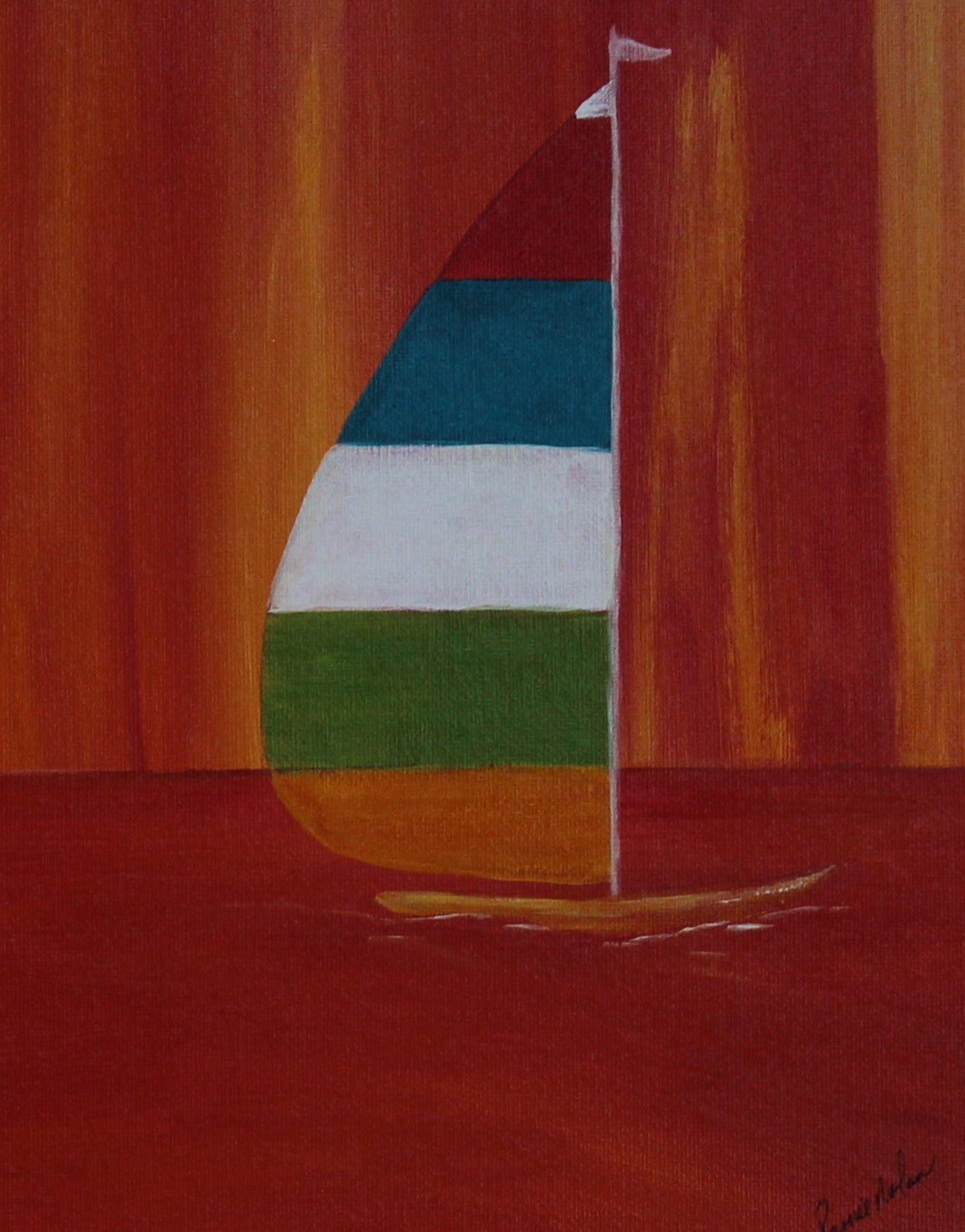 Sailing at sunset