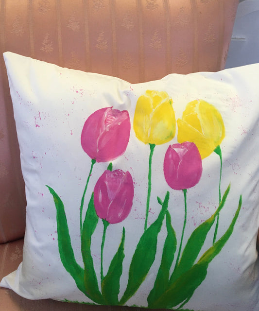 Fabric Painting - Pillowcase with Pillow
