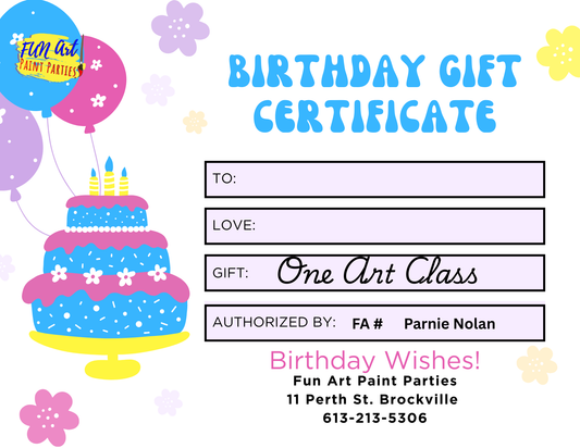 Single Class Birthday Gift