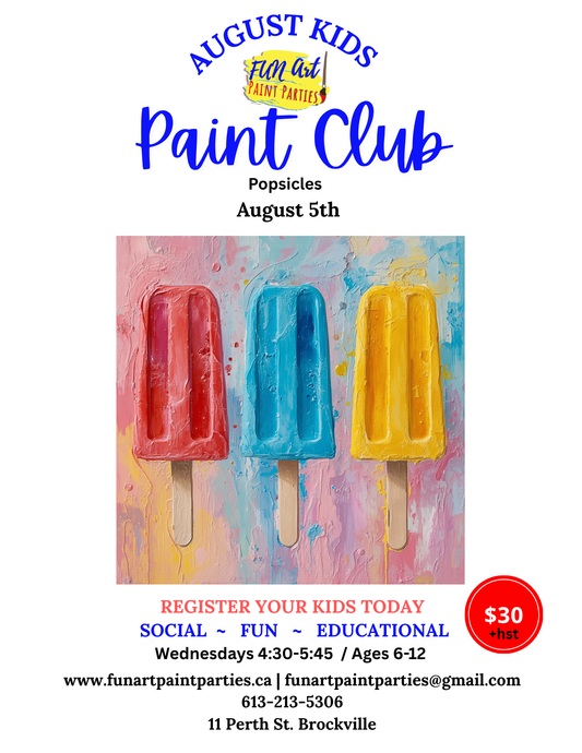 Kids Club August 5th Popsicles