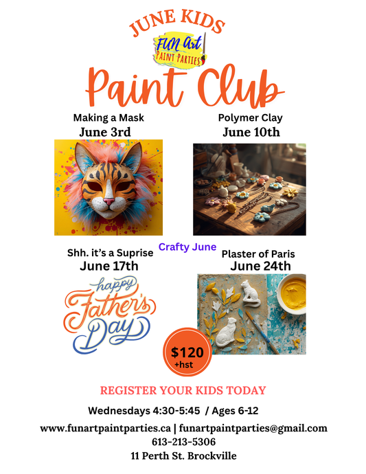 Kids Wednesday Paint Club ages 6-12