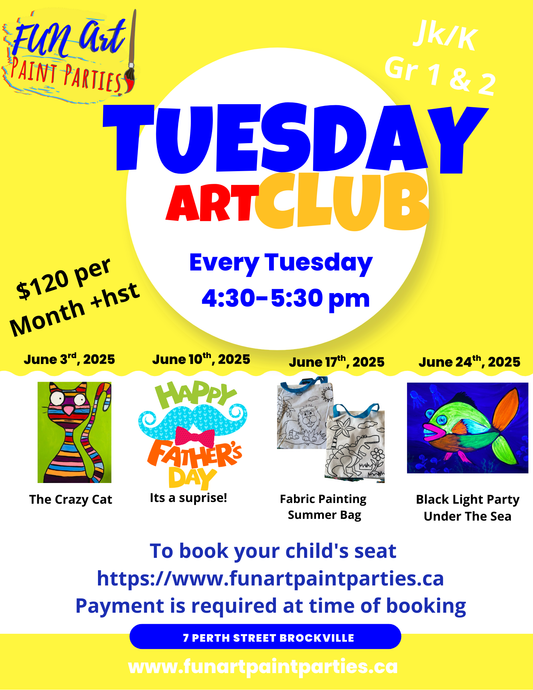 Tiny Tots Tuesday Art Club