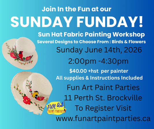 Sunday Funday : Hand Painted Sun Hats