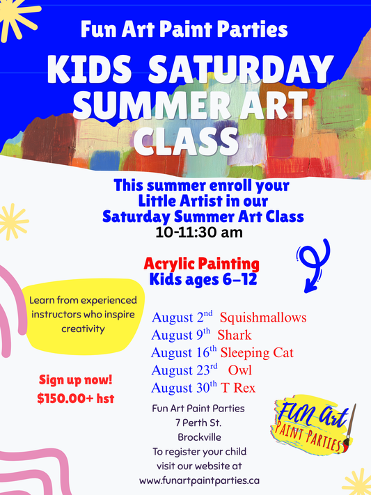 Saturday Summer Kids Art Class August
