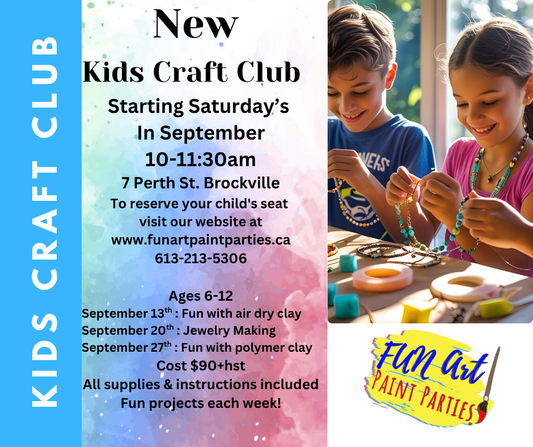 Kids Saturday Craft Club September - Individual Classes