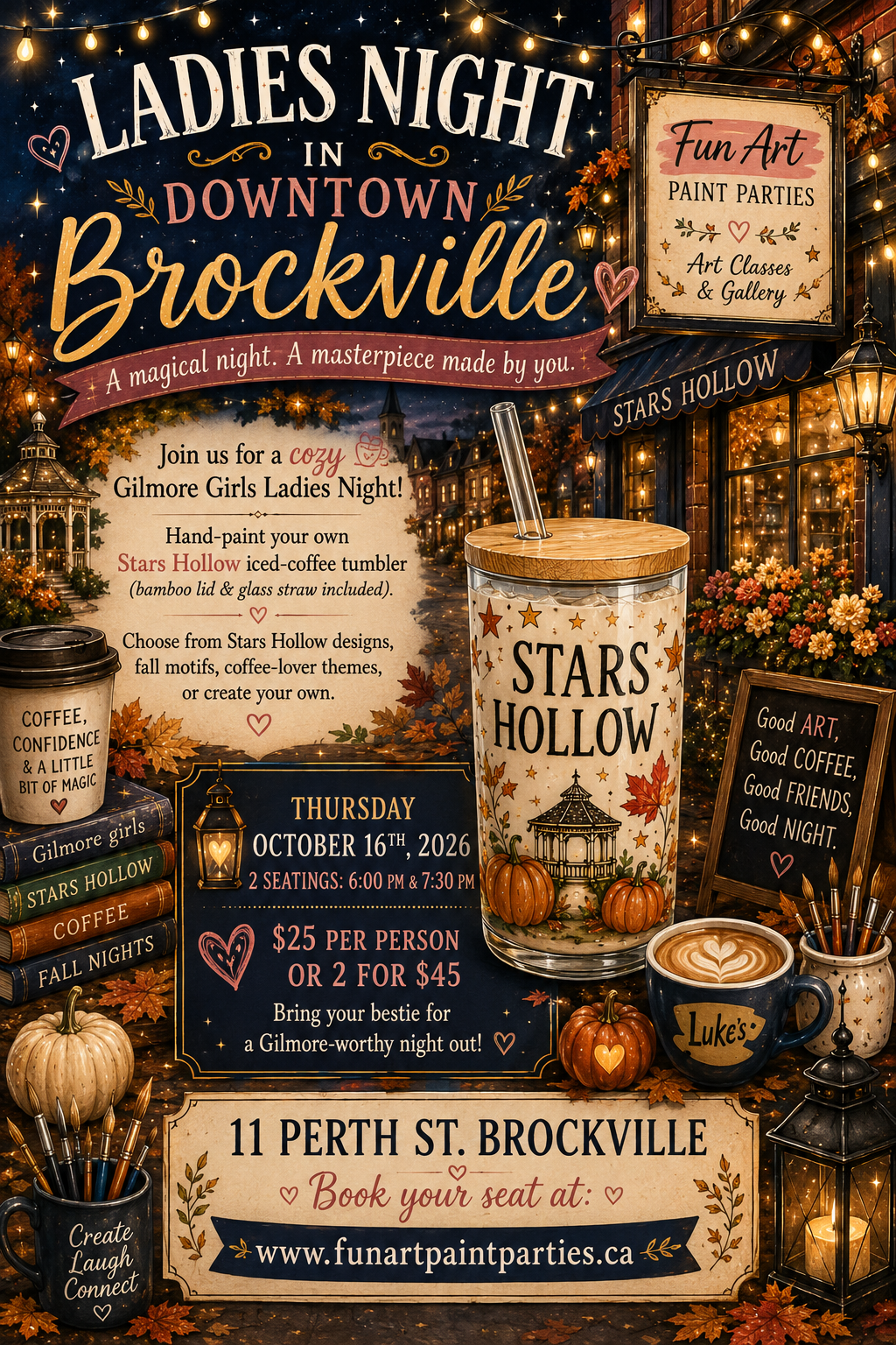 Gilmore Girls Ladies Night 2 for $45 - 7:30pm