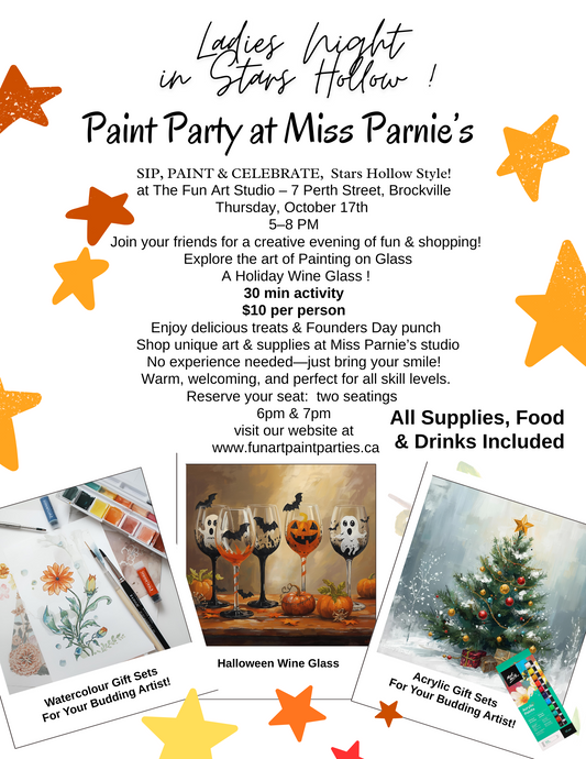 Seating at 7pm Ladies Night - Paint A Wine Glass