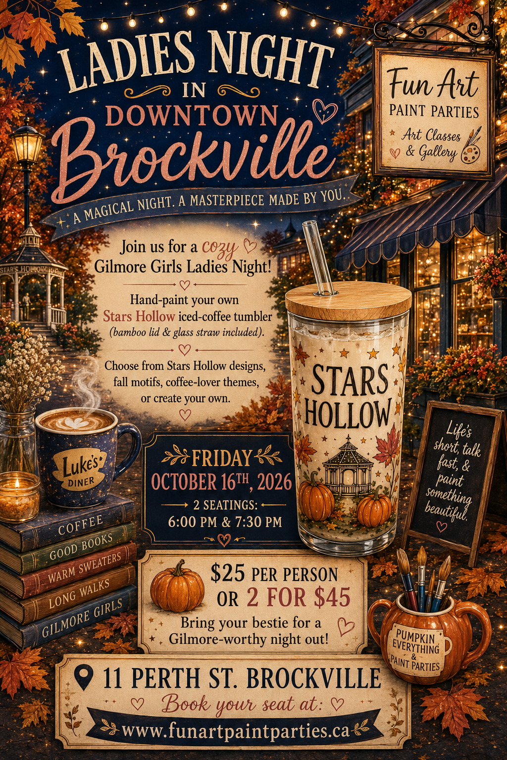 Gilmore Girls Ladies Night Single Seat $25 - 6pm