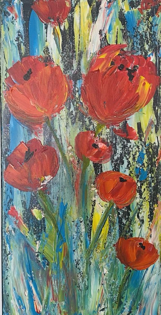 Abstract Poppies