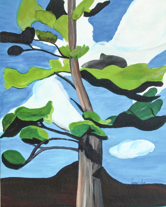 Jack Pine Lake Superior Ontario - Lawren Harris as Portrayed by artist  Parnie Nolan - For Sale