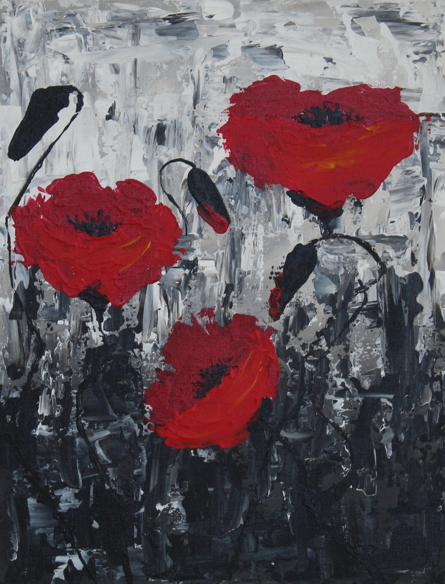 Palette Knife Poppies